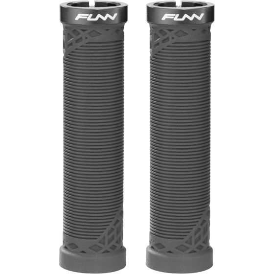 Funn Coppia Manopole MTB HILT 30mm Lockring Nero Collarino in Alluminio